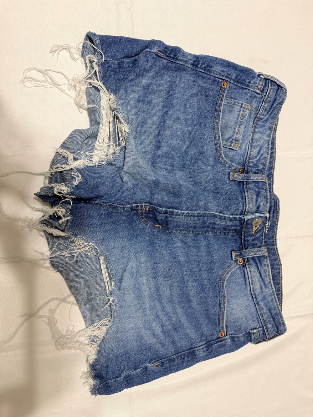 Women's Distressed Denim Cutoff Shorts - Blue Old Navy